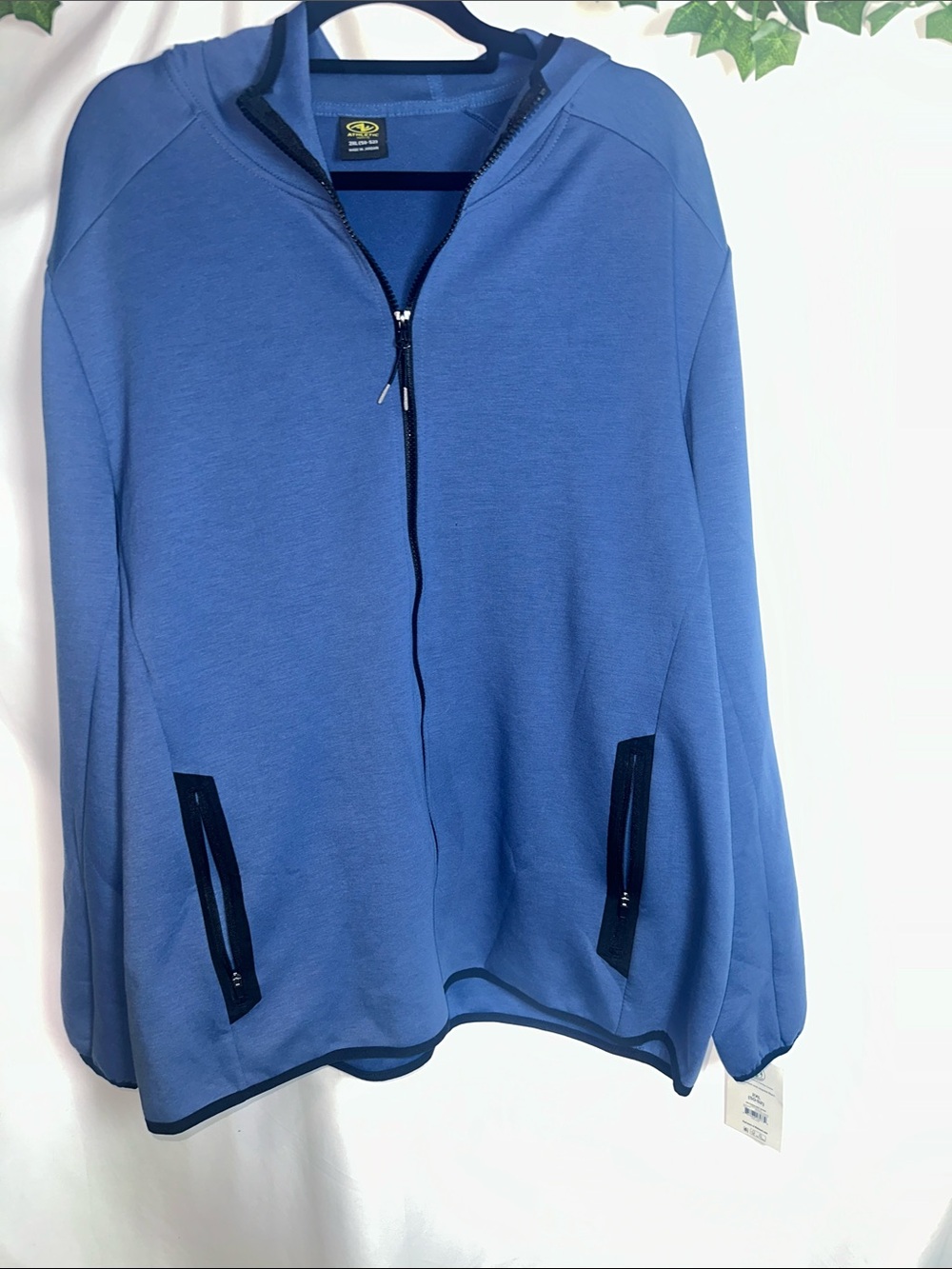 Athletic Works Blue and Black Zip-Up Jacket
